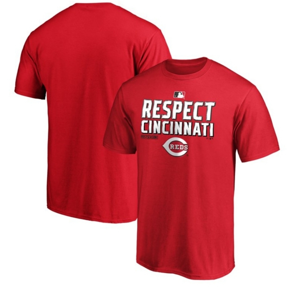 Cincinnati Reds Fanatics Branded 2020 Postseason Locker Room T-Shirt Men's Large